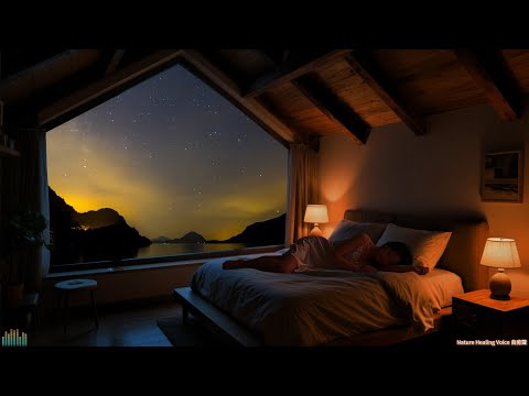 Whispers of Wind: Piano & Forest Soundscape in a Zen Glass House | Sleep Therapy|風與鋼琴的靜謐對話