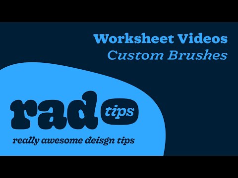 Photoshop Worksheet - Custom Brushes