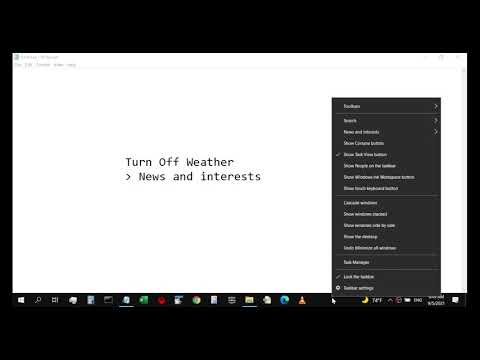 Turn Off Weather from Windows 10 Taskbar News and Interest