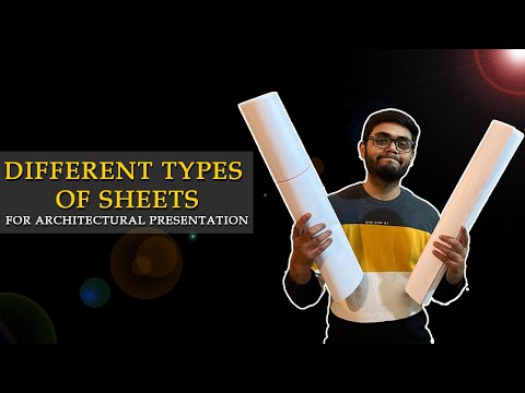 Different types of sheets  || Architectural Presentation || Architecture