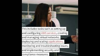 The typical role of AWS Cloud Engineer