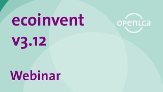 Webinar: ecoinvent v3.12