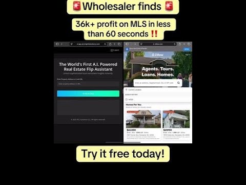Know if a deal is worth it — in under 60 seconds. Just paste a Zillow link or address.  The tool pul