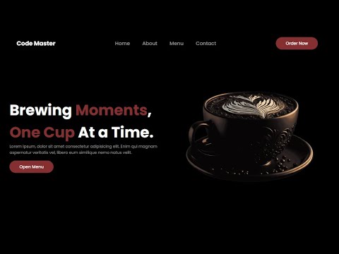 create a coffe website using HTML&CSS