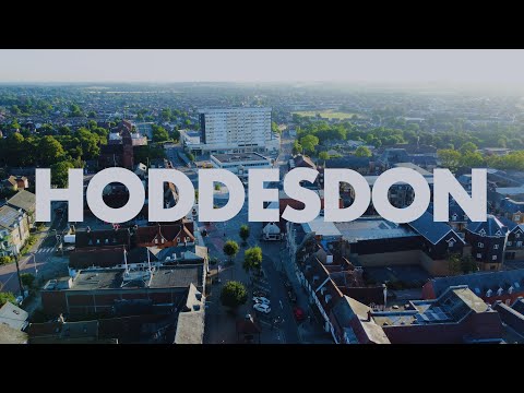 Hoddesdon from Above - 4K Drone Footage - 2023