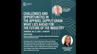 #Future of Supply Chain: Challenges and Opportunities in the Apparel Supply Chain David Alpern
