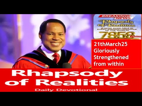 21thMarch25 Gloriously Strengthened from within. by Pst Chris