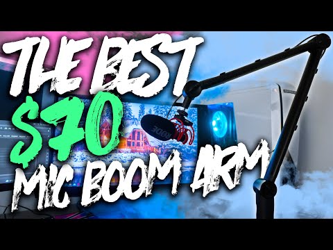 BEST BUDGET $70 MIC BOOM ARM / Amazon 360° Microphone Stand IXTech Unboxing & Review