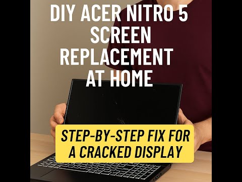 Fix cracked Acer Nitro 5 screen at home? Challenge accepted! 😎⚡ Screen Replacement at Home Vlog 1