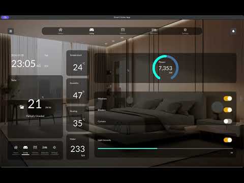 Home Automation QT QML Project #qml #qt