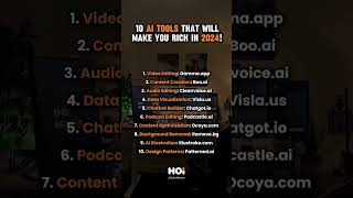 10 AI Tools That Will Help You Get Rich in 2024! #aitools #ai