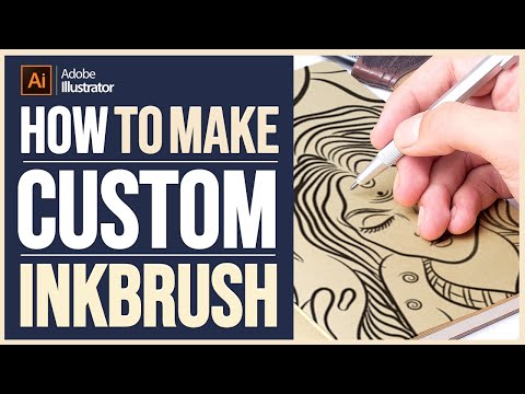 How to make Custom Inking Brush with Shapes| Adobe Illustrator (हिंदी में)