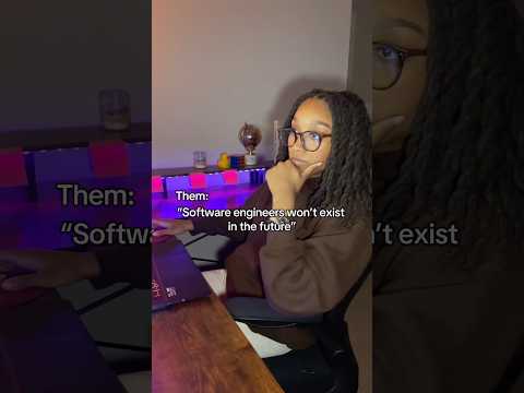 “AI will replace us”🤔… #softwareengineer #codewithme #computersciencemajor #fullstackdeveloper
