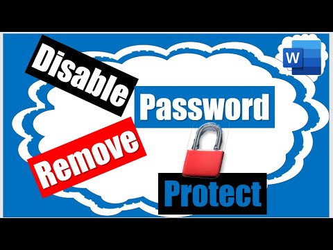 How To Remove Password Protect From a Word Document in 2022 | Office 2019