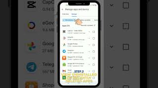 Steps in Seeing Recently Deleted Apps