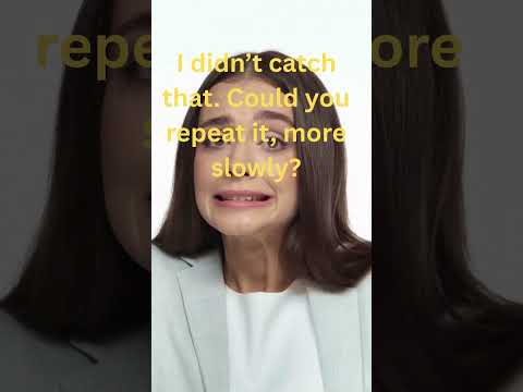 How to Politely Ask Someone to Speak More Slowly in English #shorts#english