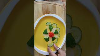 Super salad decoration ideas|vegetable salad| #shorts