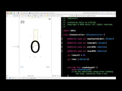 Swift- NSTimer: Tap Counter Game