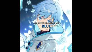 Blue characters! #bluecharacters #furina #genshin #pjsk #anime