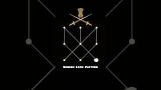 Army Screen Lock Pattern 🤯💥 | #patternlock #foryou #pattern #logo #automobile #music #edit #shorts