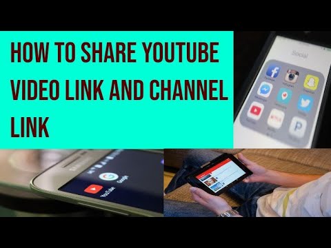 How to share YouTube video link and channel link
