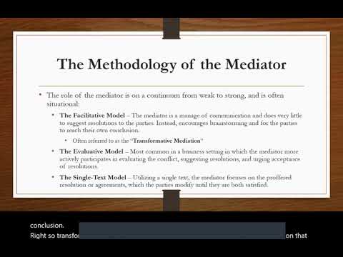 Alternative Dispute Resolution (ADR) -  Meditation