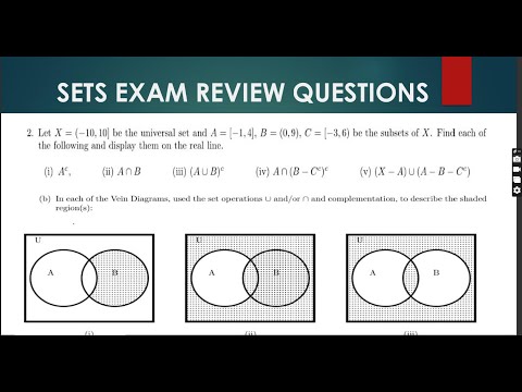 MSM 111 - SETS EXAM REVIEW QUESTIONS