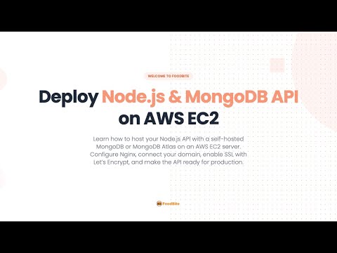 Deploy Node.js & MongoDB API on AWS EC2 | Nginx, Domain & SSL