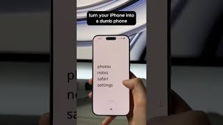 kick phone addiction by turning your iPhone into a dumb phone 😤 #ios #ios183 #customization