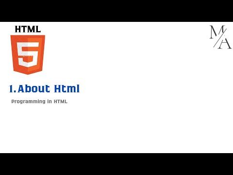 Progrmming in Html 1. About Html