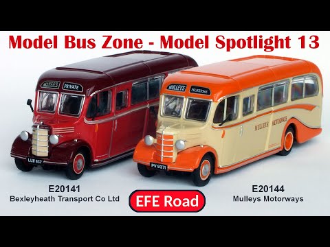 MBZ Model Spotlight 13: Bexleyheath Transport & Mulleys Motorways EFE Road Bedford OB Coaches