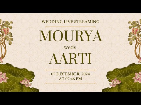 MOURYA VENKAT WEDS AARTI | WEDDING LIVE STREAMING | 07-12-2024