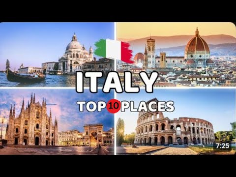 Italy's Top 10 🌍Most Beautiful Wonder | The Best Places in Italy | Travel Video 4K | A Tour  History