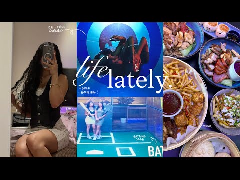 VLOG🧋: bowling, batting cage, mini golf, ice-free curling, food++ | life lately