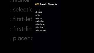 CSS Pseudo Elements: A Visual Guide #css #learnhtml5andcss3 #webdesign #webdevelopment #programming