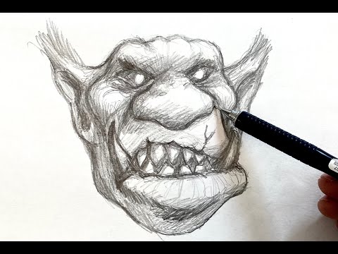 Drawing A Monster Face