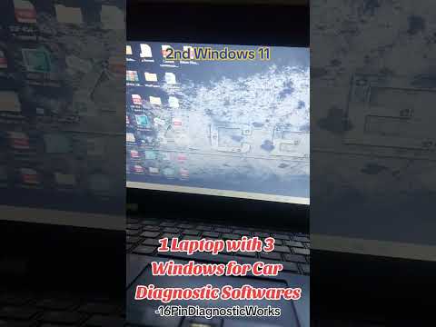 1 Diagnostic Laptop with multiple windows. #cartechnician #diagnostictechnician #multibrand