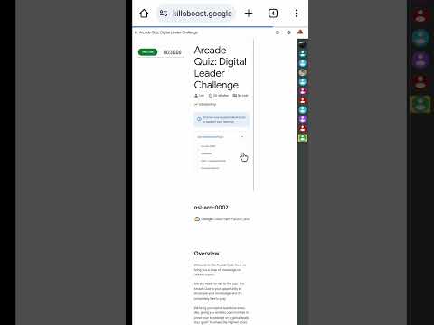 Arcade Quiz: Digital Leader Challenge || osl-arc-0002 || Solution #qwiklab #qwiklabsarcade2025