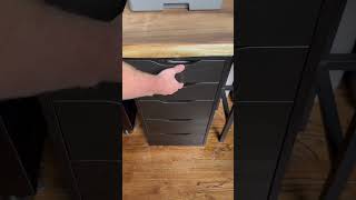 Hyper-organization via 3D printing #organization #office #3dprinting #gridfinity #ikea #ikeadesk