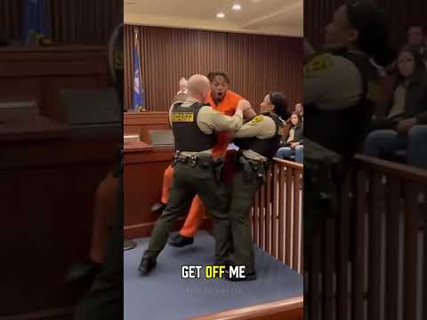 Inmate Tries To WALK OUT After 85-Year Sentence — Courtroom ERUPTS! #court #crime #police