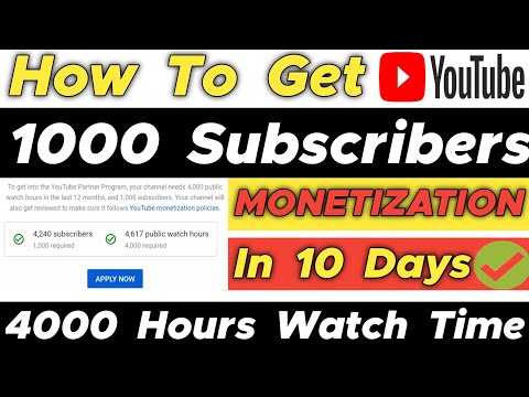 How To Get 1000 Subscribers And 4000 Hours Watch Time Fast In 2022 | How To Grow YouTube Channel