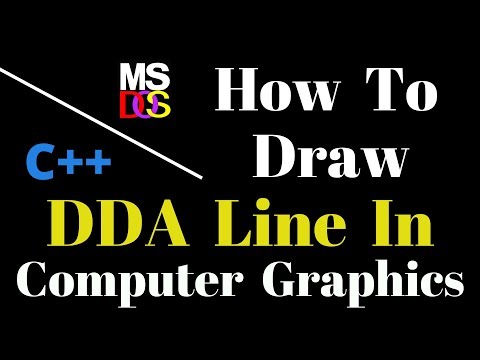 DDA LINE DRAWING ALGORITHM PROGRAM IN C++ (COMPUTER GRAPHICS)