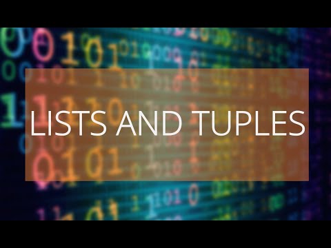 6.  CHAPTER 5 - LISTS AND TUPLES