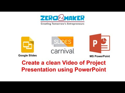 Create video from Project Presentation using PowerPoint