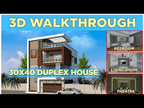3D Walkthrough of 30X40 Duplex House |Constructive Stories