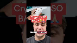 Crypto is SO BACK😭🙏🏼 (this is crazy)