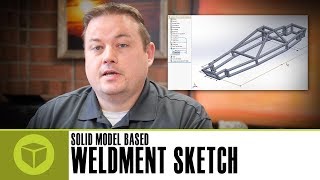 SOLIDWORKS - Weldment Sketch From Solid Model