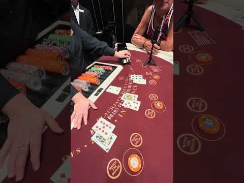 She HIT a Soft 17 Against a 2!!! #blackjack #casino #gambling