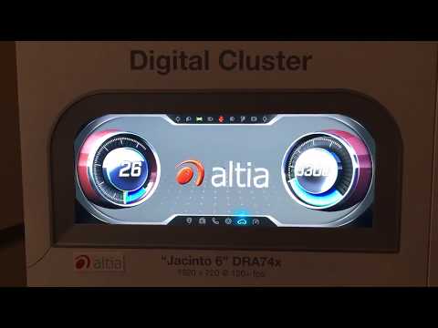 Altia Turbo3D Cluster HMI on TI Jacinto 6