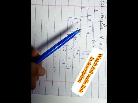 aiou 1429 chapter 5 for 9th, first year and BA Matrix and it's types #aiou #1429 #matrix #shorts